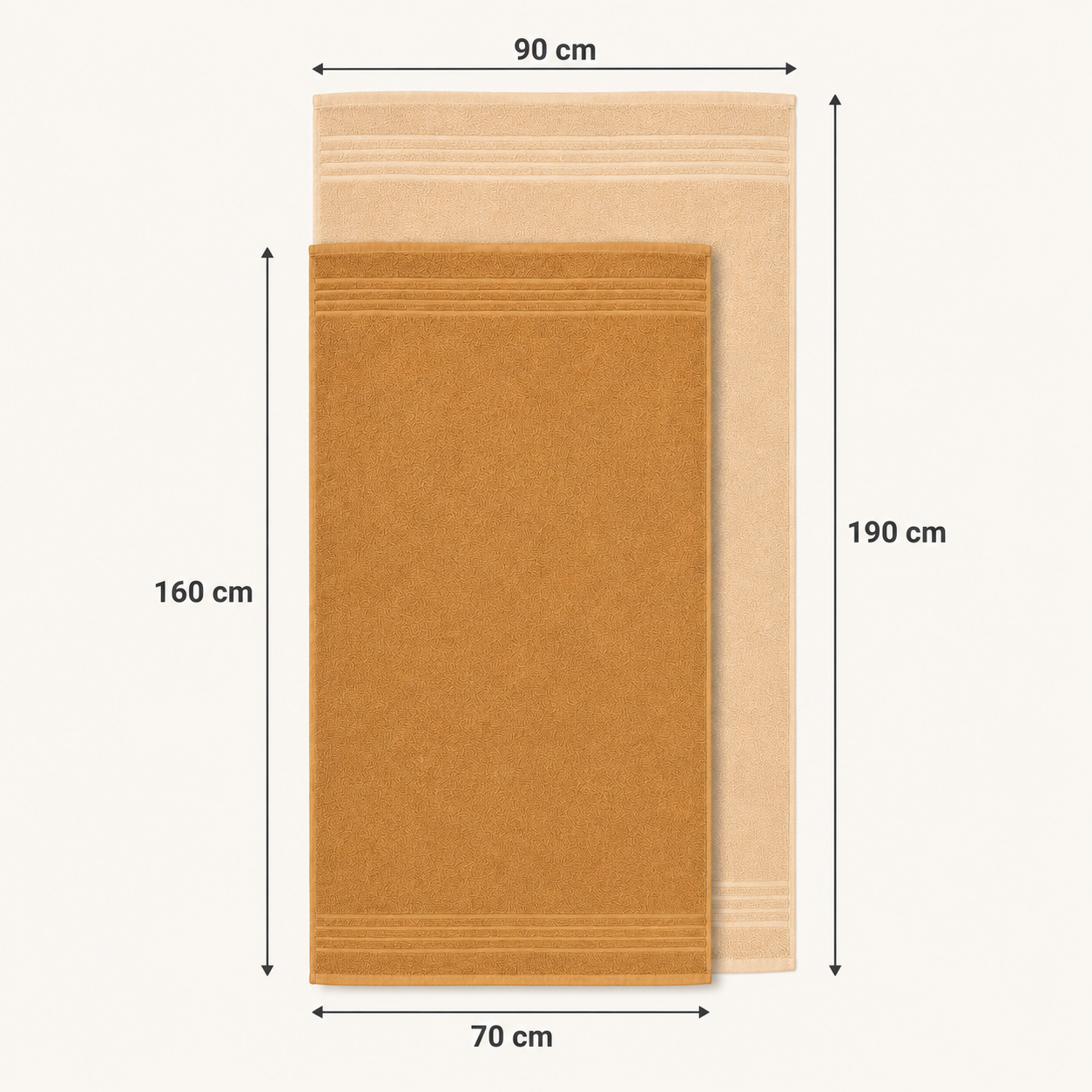 Serviette antichlore camel