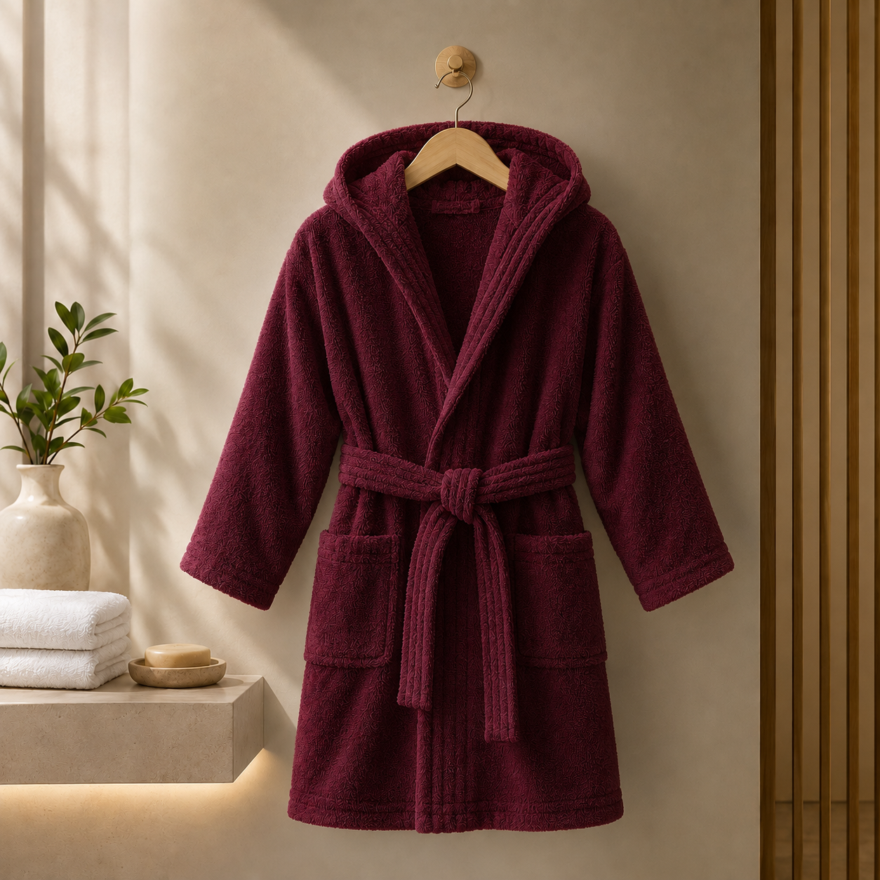 Peignoir velours enfant