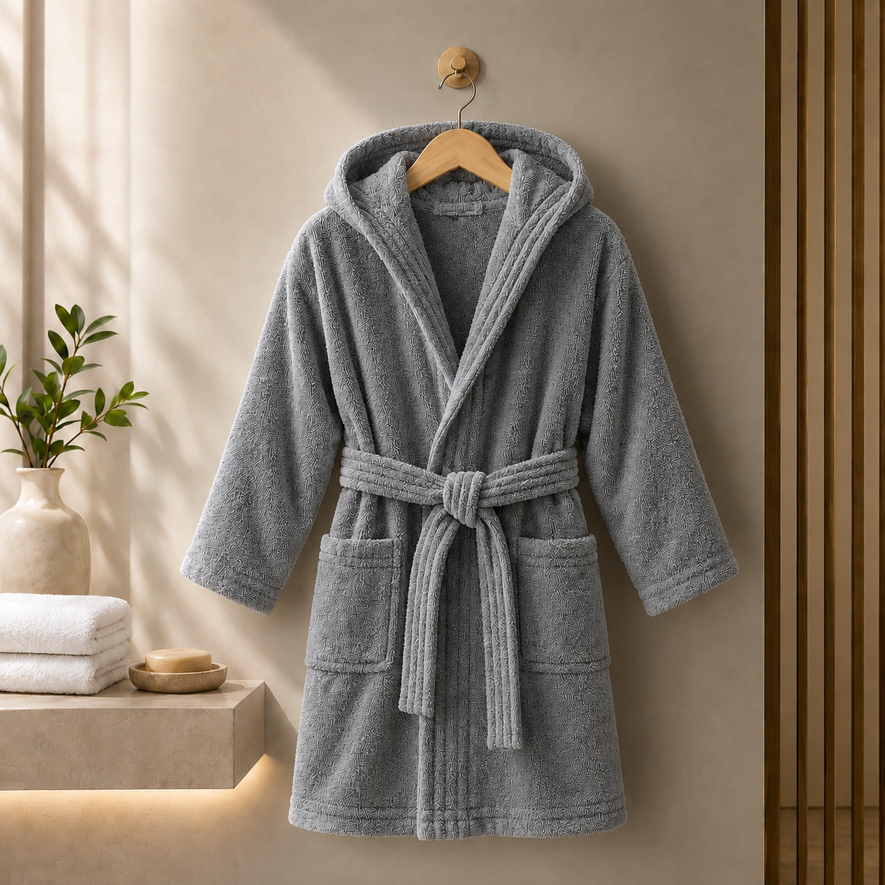 Peignoir velours enfant