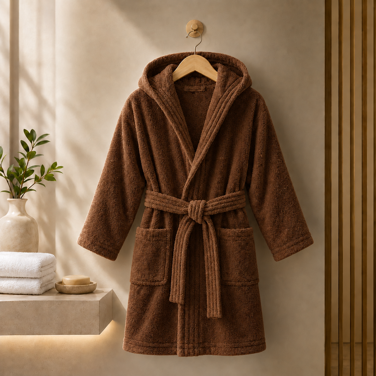 Peignoir velours enfant
