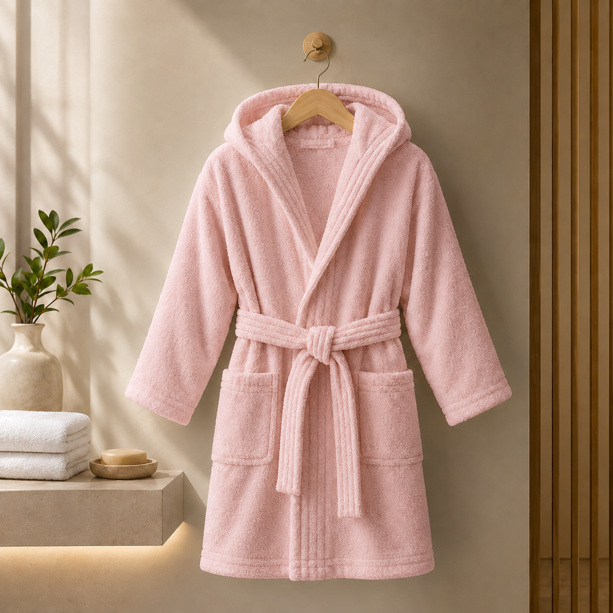 Peignoir velours enfant