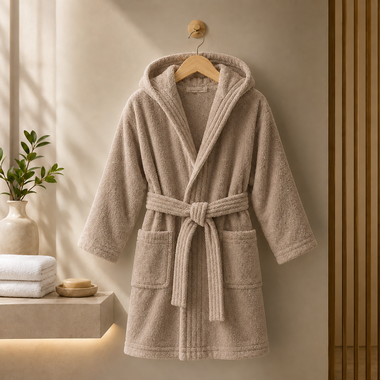Peignoir velours enfant