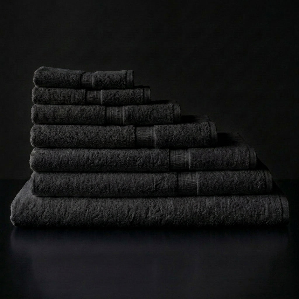 Pack Airbnb linge de bain Noir