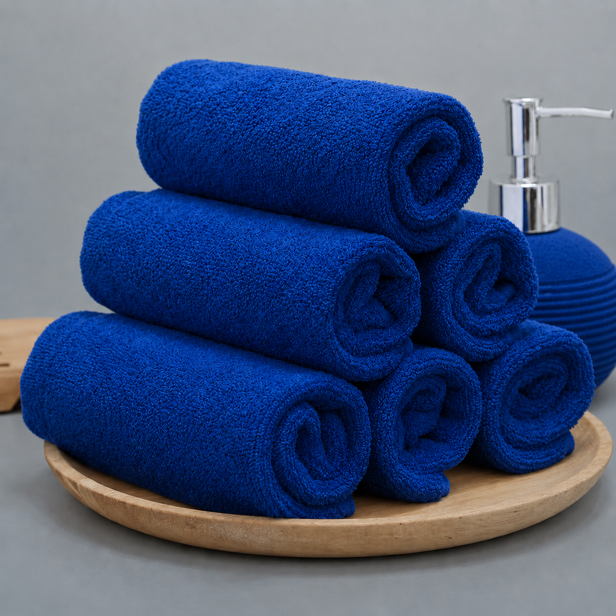 Carré main 30x30 Bleu roi