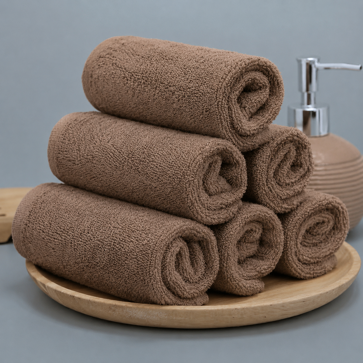 Carré main 30x30 Taupe